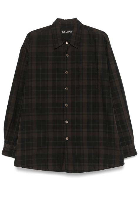 borrowed shirt man black OUR LEGACY | M2252OB